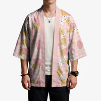 Hawaii Anthurium Tiare Pikake Lei Kimono Akala Lauhala Art Pattern