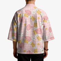 Hawaii Anthurium Tiare Pikake Lei Kimono Akala Lauhala Art Pattern