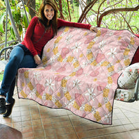 Hawaii Anthurium Tiare Pikake Lei Quilt Akala Lauhala Art Pattern LT01 - Polynesian Pride