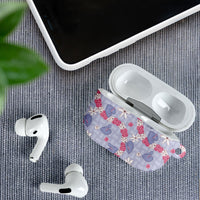Hawaii Anthurium Tiare Pikake Lei AirPods Case Poni Lauhala Art Pattern