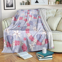 Hawaii Anthurium Tiare Pikake Lei Blanket Poni Lauhala Art Pattern