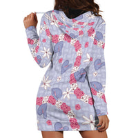 Hawaii Anthurium Tiare Pikake Lei Hoodie Dress Poni Lauhala Art Pattern