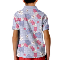 Hawaii Anthurium Tiare Pikake Lei Kid Polo Shirt Poni Lauhala Art Pattern LT01 - Polynesian Pride