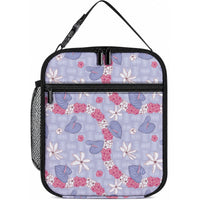 Hawaii Anthurium Tiare Pikake Lei Lunch Bag Poni Lauhala Art Pattern