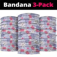 Hawaii Anthurium Tiare Pikake Lei Neck Gaiter Poni Lauhala Art Pattern