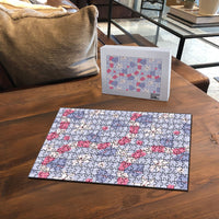 Hawaii Anthurium Tiare Pikake Lei Puzzle Poni Lauhala Art Pattern LT01 - Polynesian Pride