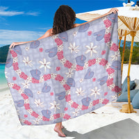 Hawaii Anthurium Tiare Pikake Lei Sarong Poni Lauhala Art Pattern
