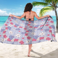 Hawaii Anthurium Tiare Pikake Lei Sarong Poni Lauhala Art Pattern