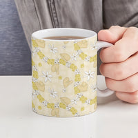 Hawaii Anthurium Tiare Pikake Lei Ceramic Mug Melemele Lauhala Art Pattern LT01 - Polynesian Pride