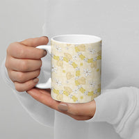 Hawaii Anthurium Tiare Pikake Lei Ceramic Mug Melemele Lauhala Art Pattern LT01 - Polynesian Pride