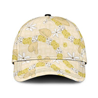 Hawaii Anthurium Tiare Pikake Lei Classic Cap Melemele Lauhala Art Pattern