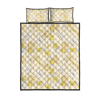 Hawaii Anthurium Tiare Pikake Lei Quilt Bed Set Melemele Lauhala Art Pattern LT01 - Polynesian Pride