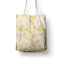 Hawaii Anthurium Tiare Pikake Lei Tote Bag Melemele Lauhala Art Pattern LT01 - Polynesian Pride