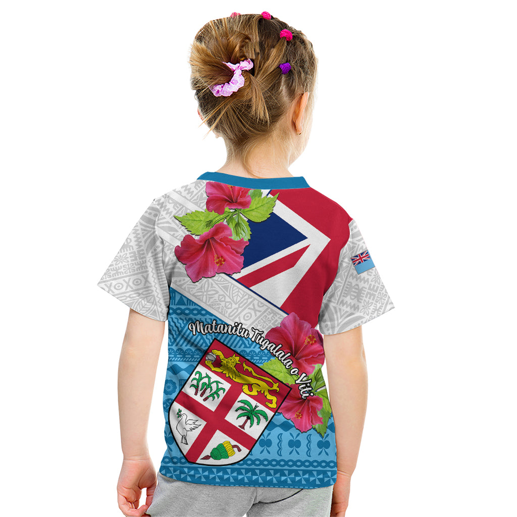 Fiji Day Kid T Shirt Fijian Hibiscus Special Version LT01 - Polynesian Pride