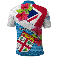 Fiji Day Polo Shirt Fijian Hibiscus Special Version LT01 - Polynesian Pride