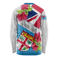 Personalised Fiji Day Long Sleeve Shirt Fijian Hibiscus Special Version LT01