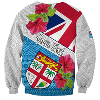 Personalised Fiji Day Sweatshirt Fijian Hibiscus Special Version LT01 - Polynesian Pride