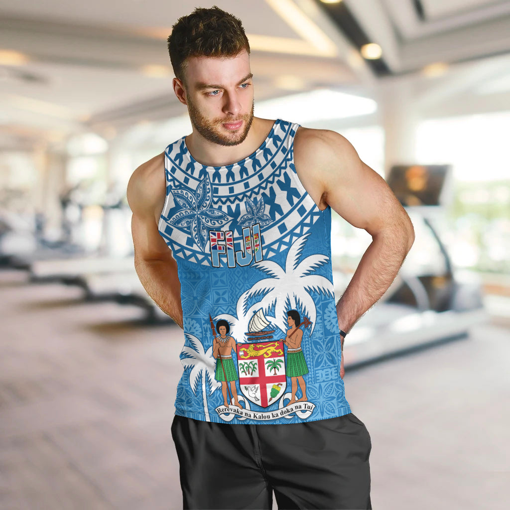 Fiji Men Tank Top Bula Fijian Tapa Pattern LT01 - Polynesian Pride