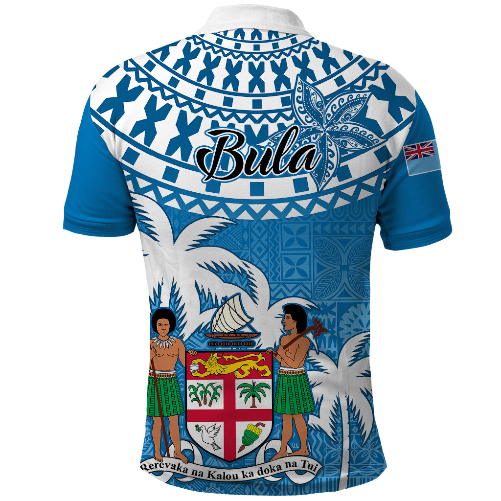 Fiji Polo Shirt Bula Fijian Tapa Pattern LT01 - Polynesian Pride