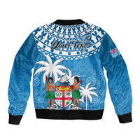 Personalised Fiji Bomber Jacket Bula Fijian Tapa Pattern LT01 - Polynesian Pride