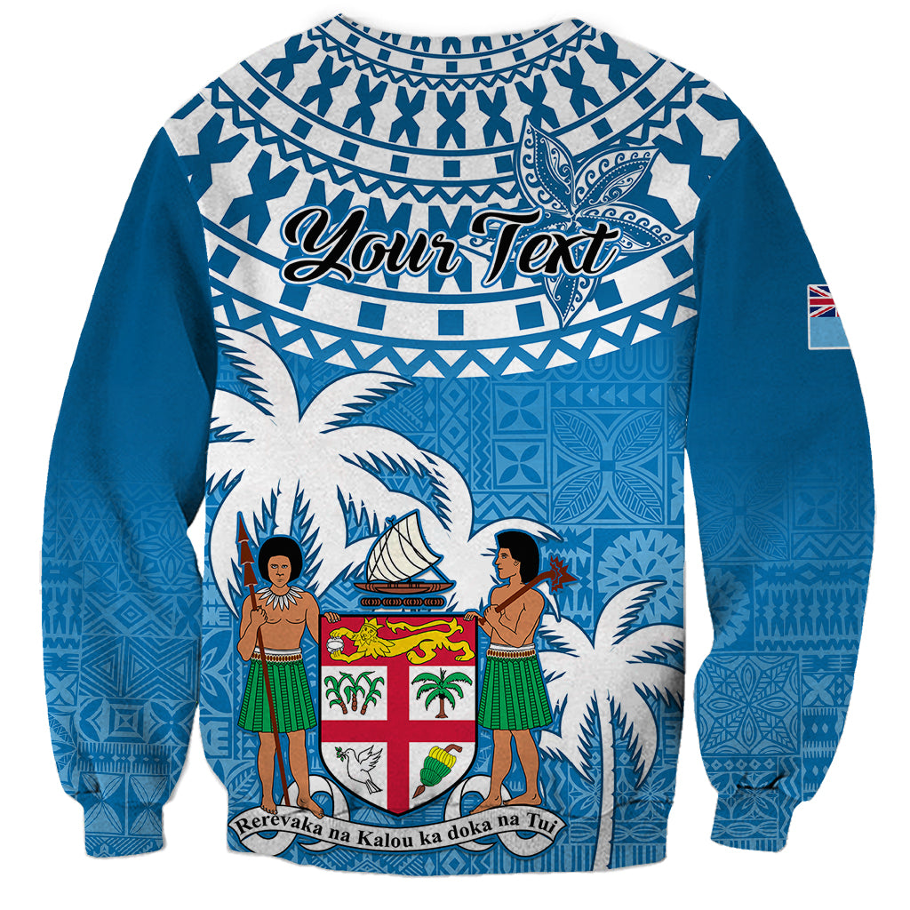 Personalised Fiji Sweatshirt Bula Fijian Tapa Pattern LT01 - Polynesian Pride