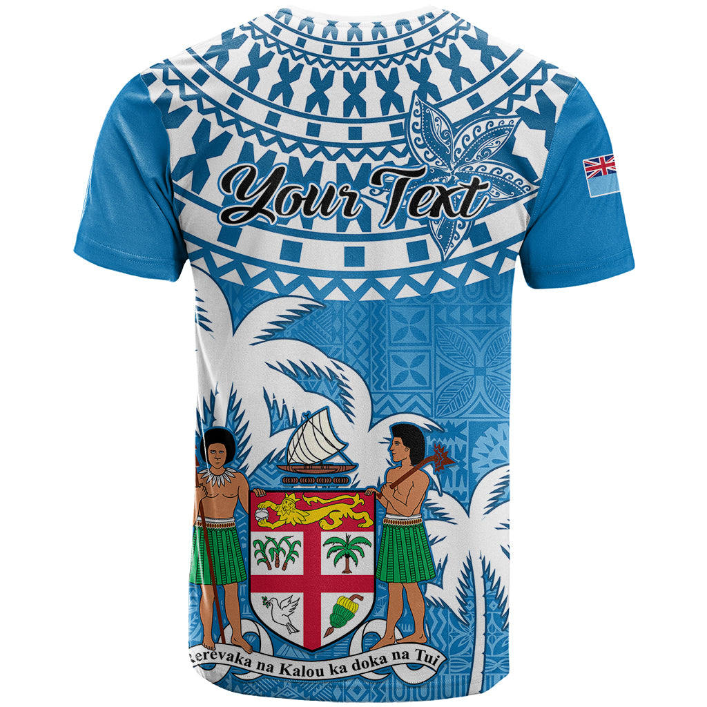 Personalised Fiji T Shirt Bula Fijian Tapa Pattern LT01 - Polynesian Pride