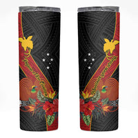 Papua New Guinea Skinny Tumbler Bird Of Paradise With Tropical Flower