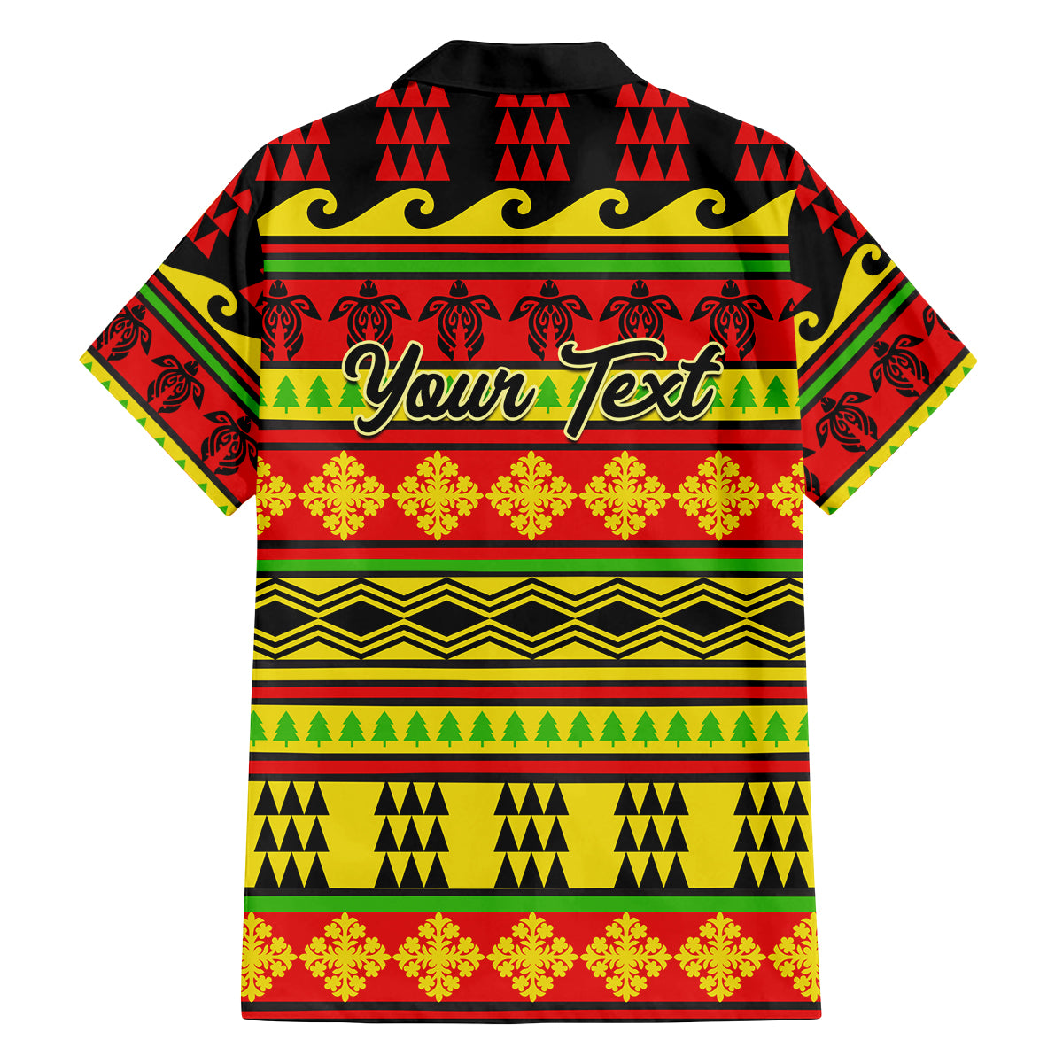Custom Hawaii Christmas Family Matching Off Shoulder Short Dress and Hawaiian Shirt Hawaiian Quilt Pattern Reggae Version LT01 - Polynesian Pride