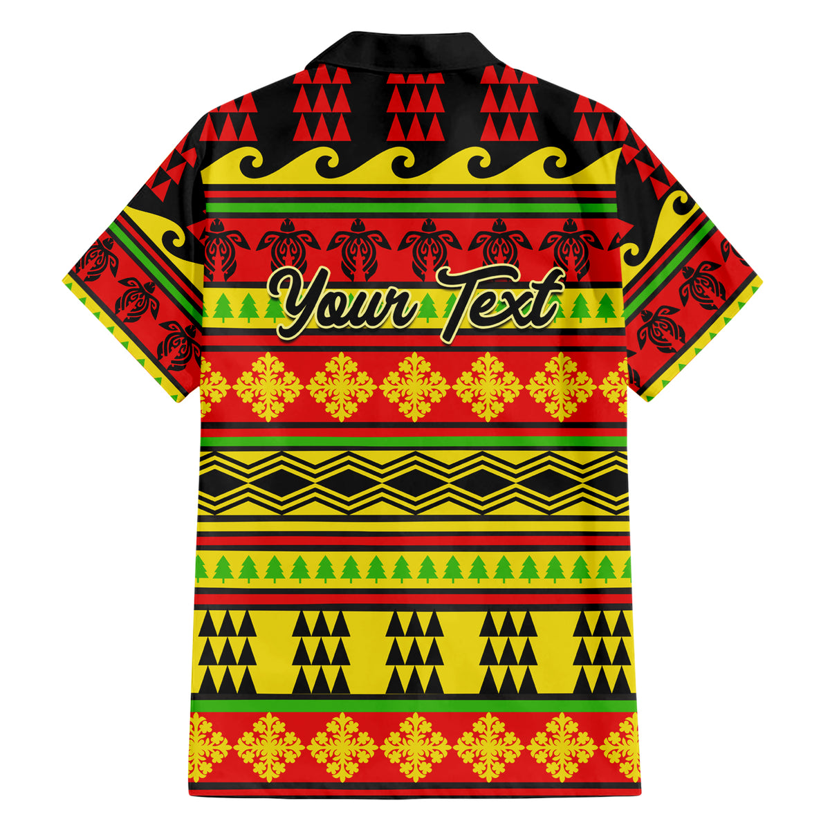Custom Hawaii Christmas Family Matching Short Sleeve Bodycon Dress and Hawaiian Shirt Hawaiian Quilt Pattern Reggae Version LT01 - Polynesian Pride