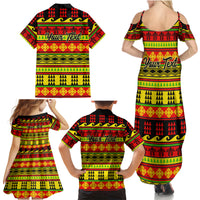 Custom Hawaii Christmas Family Matching Summer Maxi Dress and Hawaiian Shirt Hawaiian Quilt Pattern Reggae Version LT01 - Polynesian Pride
