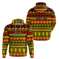 Custom Hawaii Christmas Hoodie Hawaiian Quilt Pattern Reggae Version LT01 - Polynesian Pride