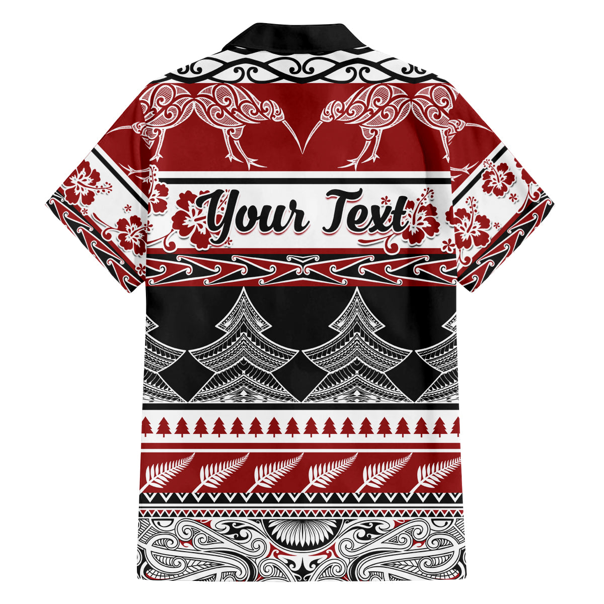 Custom New Zealand Christmas Family Matching Tank Maxi Dress and Hawaiian Shirt Maori Meri Kirihimete Moko LT01 - Polynesian Pride