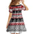 Custom New Zealand Christmas Kid Short Sleeve Dress Maori Meri Kirihimete Moko LT01 - Polynesian Pride