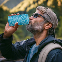 Tahiti Ninamu Tiare Floral 4 in 1 Can Cooler Tumbler Monstera Palm Tropical Leaves - Polynesian Pride