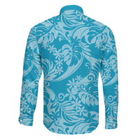 Tahiti Ninamu Tiare Floral Family Matching Puletasi and Hawaiian Shirt Monstera Palm Tropical Leaves LT01 - Polynesian Pride
