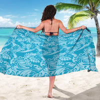 Tahiti Ninamu Tiare Floral Sarong Monstera Palm Tropical Leaves - Polynesian Pride