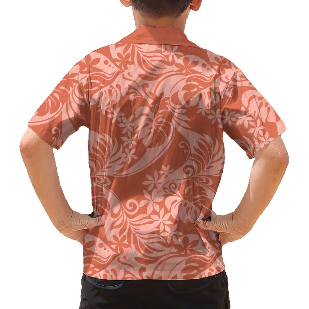 Tahiti Puatou Tiare Floral Family Matching Mermaid Dress and Hawaiian Shirt Monstera Palm Tropical Leaves LT01 - Polynesian Pride