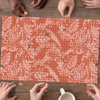 Tahiti Puatou Tiare Floral Puzzle Monstera Palm Tropical Leaves - Polynesian Pride