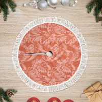 Tahiti Puatou Tiare Floral Tree Skirt Monstera Palm Tropical Leaves - Polynesian Pride