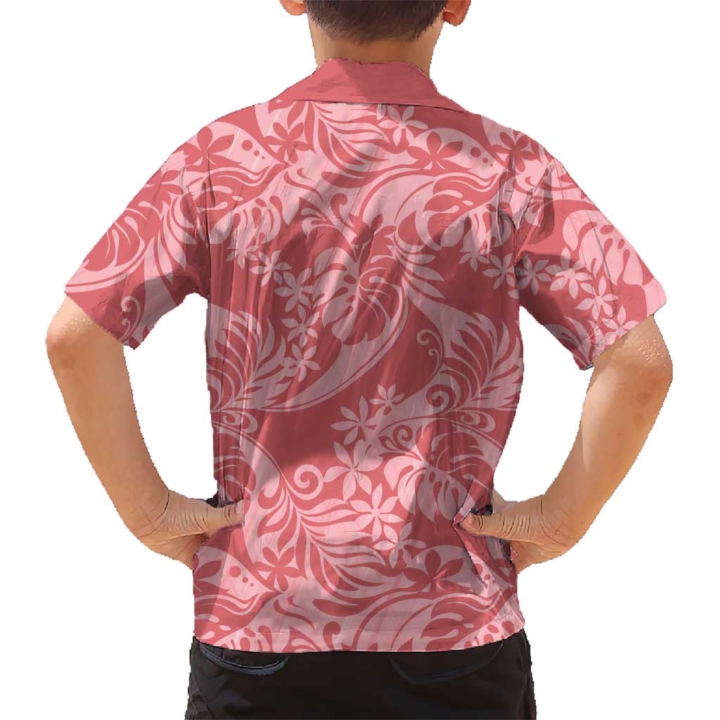 Tahiti Tarona Tiare Floral Family Matching Mermaid Dress and Hawaiian Shirt Monstera Palm Tropical Leaves LT01 - Polynesian Pride