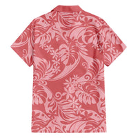 Tahiti Tarona Tiare Floral Family Matching Short Sleeve Bodycon Dress and Hawaiian Shirt Monstera Palm Tropical Leaves LT01 - Polynesian Pride