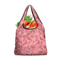 Tahiti Tarona Tiare Floral Grocery Bag Monstera Palm Tropical Leaves - Polynesian Pride