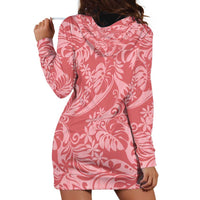 Tahiti Tarona Tiare Floral Hoodie Dress Monstera Palm Tropical Leaves - Polynesian Pride