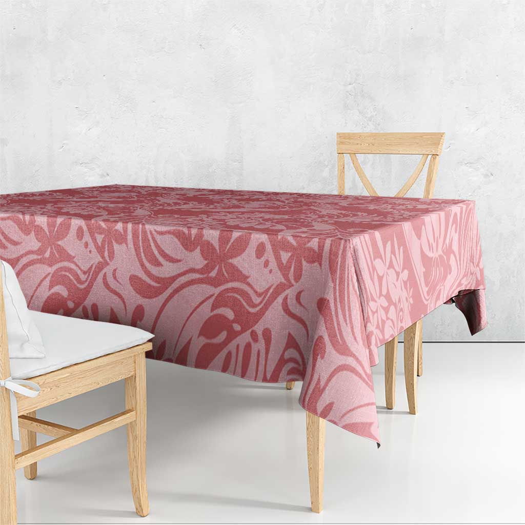 Tahiti Tarona Tiare Floral Tablecloth Monstera Palm Tropical Leaves - Polynesian Pride