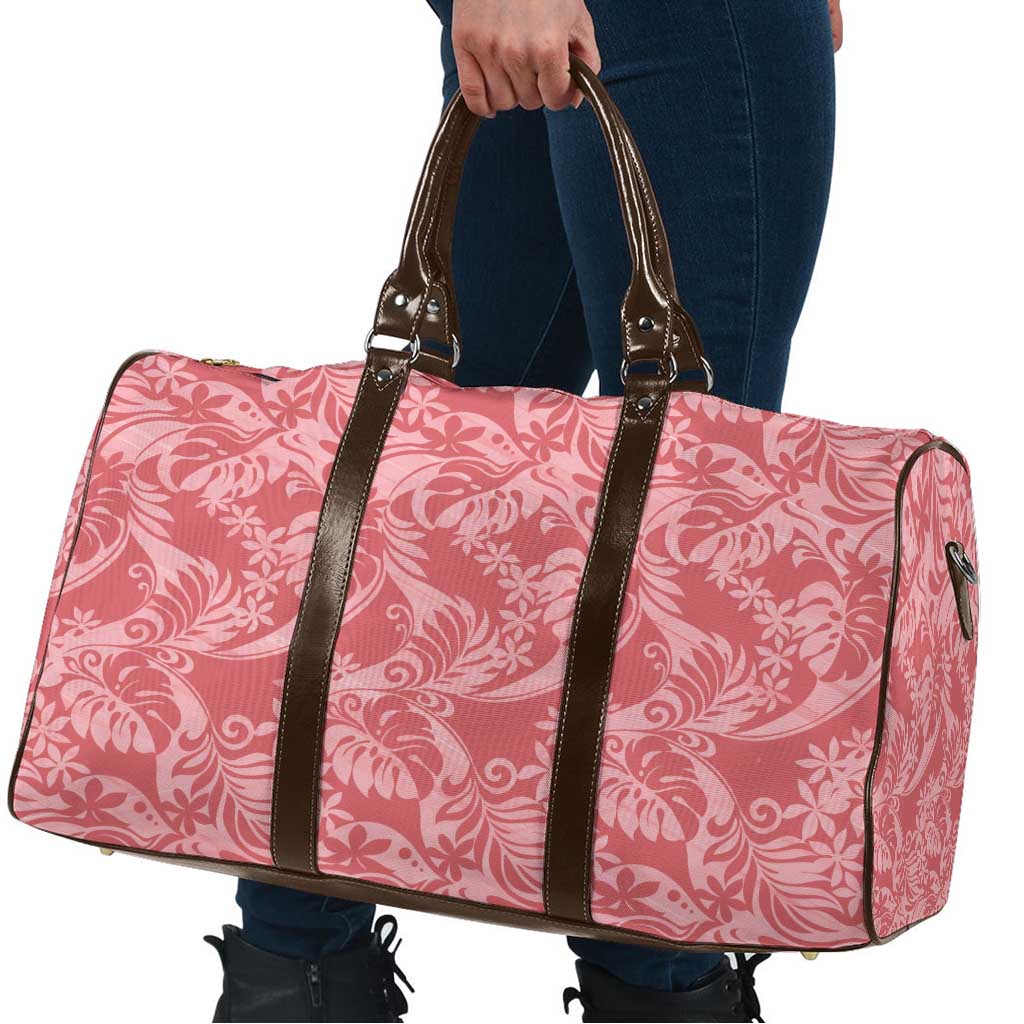 Tahiti Tarona Tiare Floral Travel Bag Monstera Palm Tropical Leaves - Polynesian Pride