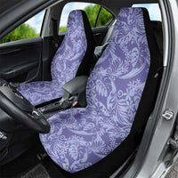 Tahiti Vareau Tiare Floral Car Seat Cover Monstera Palm Tropical Leaves - Polynesian Pride