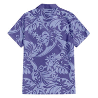 Tahiti Vareau Tiare Floral Family Matching Puletasi and Hawaiian Shirt Monstera Palm Tropical Leaves LT01 - Polynesian Pride
