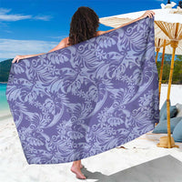 Tahiti Vareau Tiare Floral Sarong Monstera Palm Tropical Leaves - Polynesian Pride
