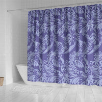 Tahiti Vareau Tiare Floral Shower Curtain Monstera Palm Tropical Leaves - Polynesian Pride