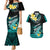 Hawaii Couples Matching Mermaid Dress and Hawaiian Shirt Polynesian Shark with Kakau Turquoise Version LT01 Turquoise - Polynesian Pride